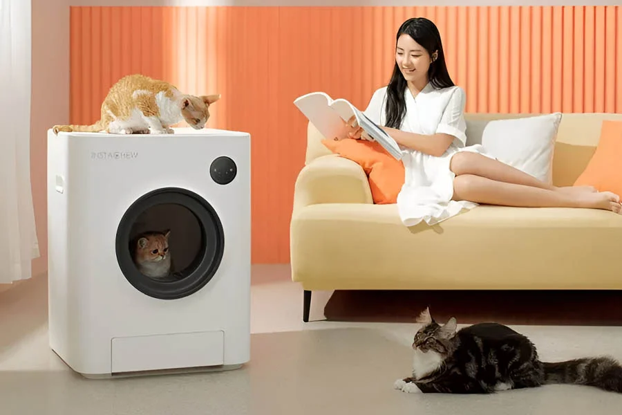 automatic self cleaning litter boxes